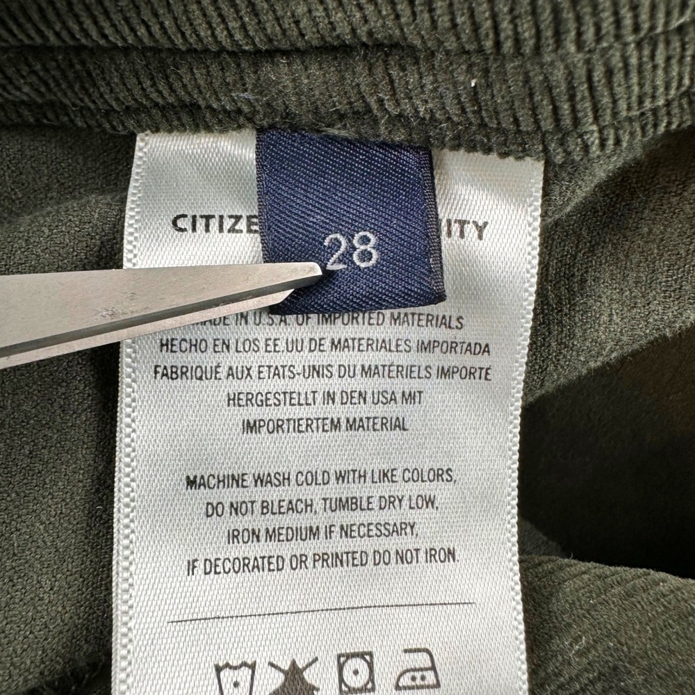 Citizens of Humanity Hunter Green Corduroy Utility Joggers Pants Size 28 Fall - Picture 7 of 15